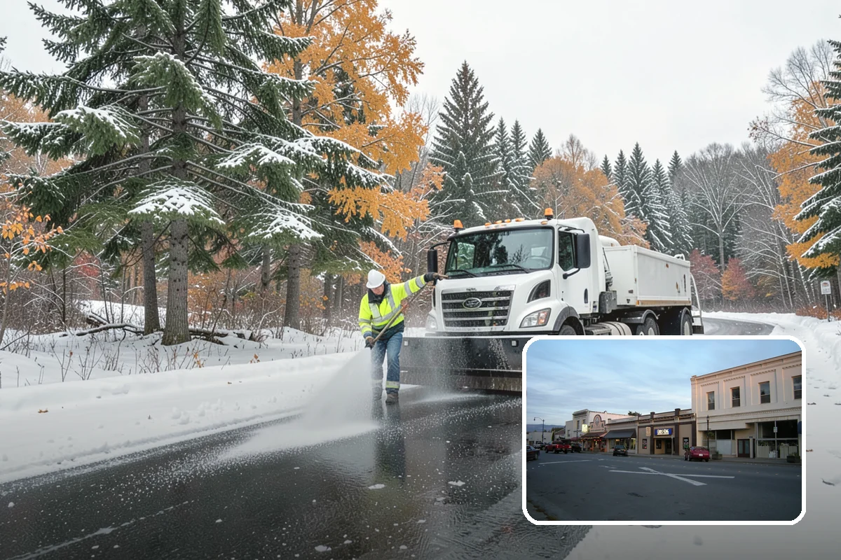 Parking Lot Ice Removal in Burlington, Skagit County, WA - Clears layered ice deicer cannot lift