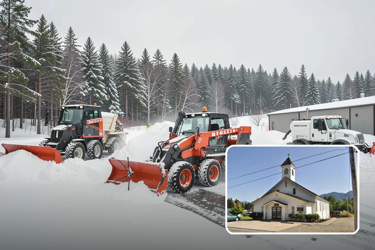 Parking Lot Ice Removal in Concrete, Skagit County, WA - Clears layered ice deicer cannot lift
