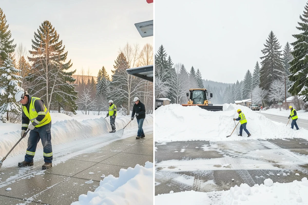 Parking Lot Ice Removal in Covington, King County, WA - We locate bonded ice from thaw-and-refreeze cycles