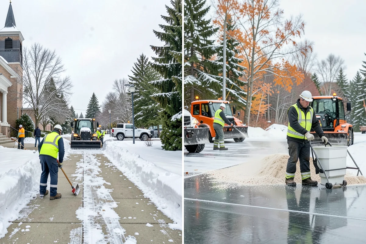 Parking Lot Ice Removal in Everett, Snohomish County, WA - We locate bonded ice from thaw-and-refreeze cycles