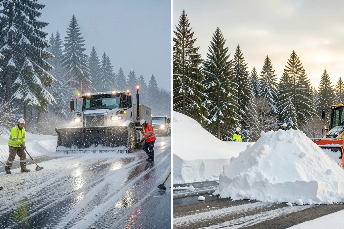 Parking Lot Ice Removal in Fircrest, Pierce County, WA - We locate bonded ice from thaw-and-refreeze cycles
