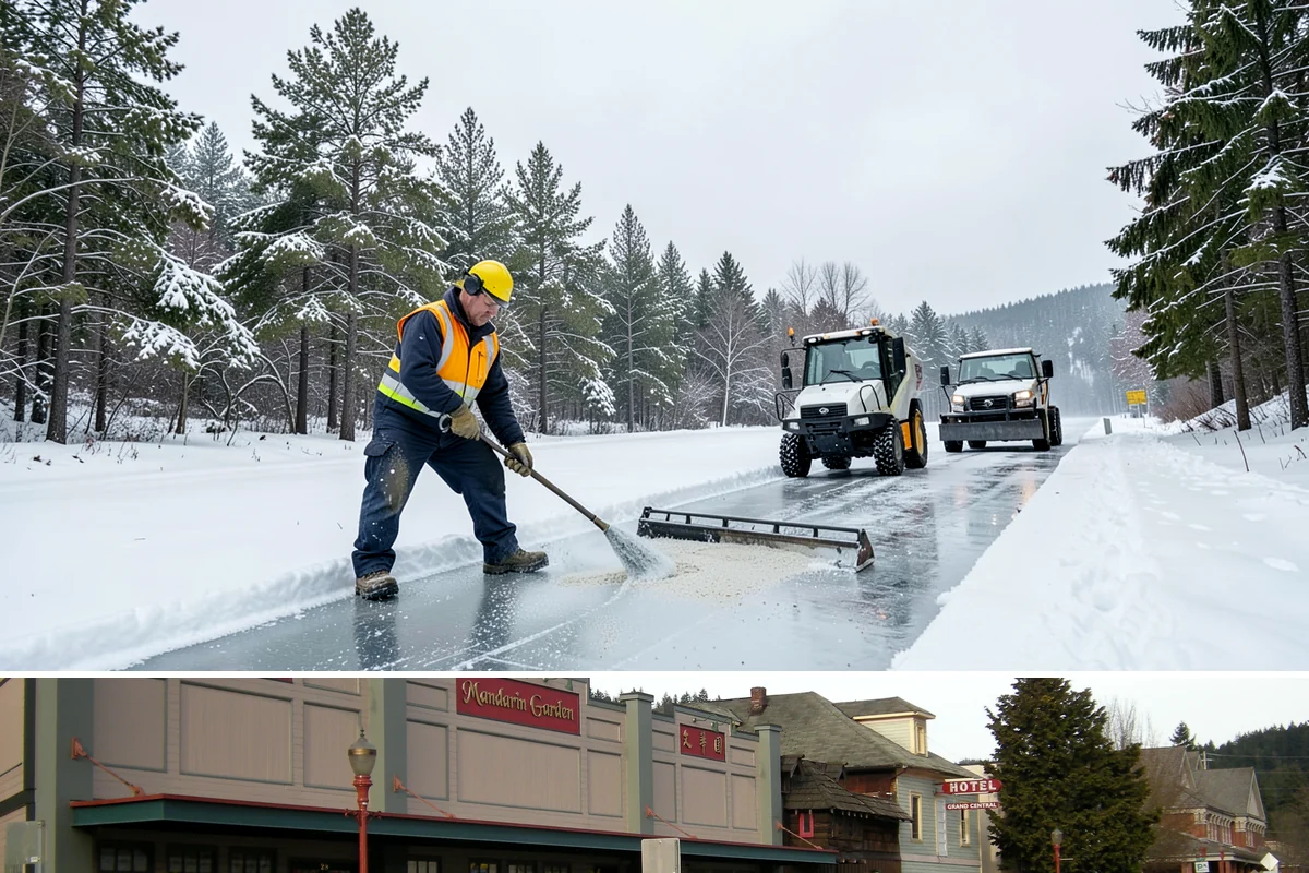 Parking Lot Ice Removal in Issaquah, King County, WA - Ice removal spikes during freeze-thaw stretches from midwinter into early spring.