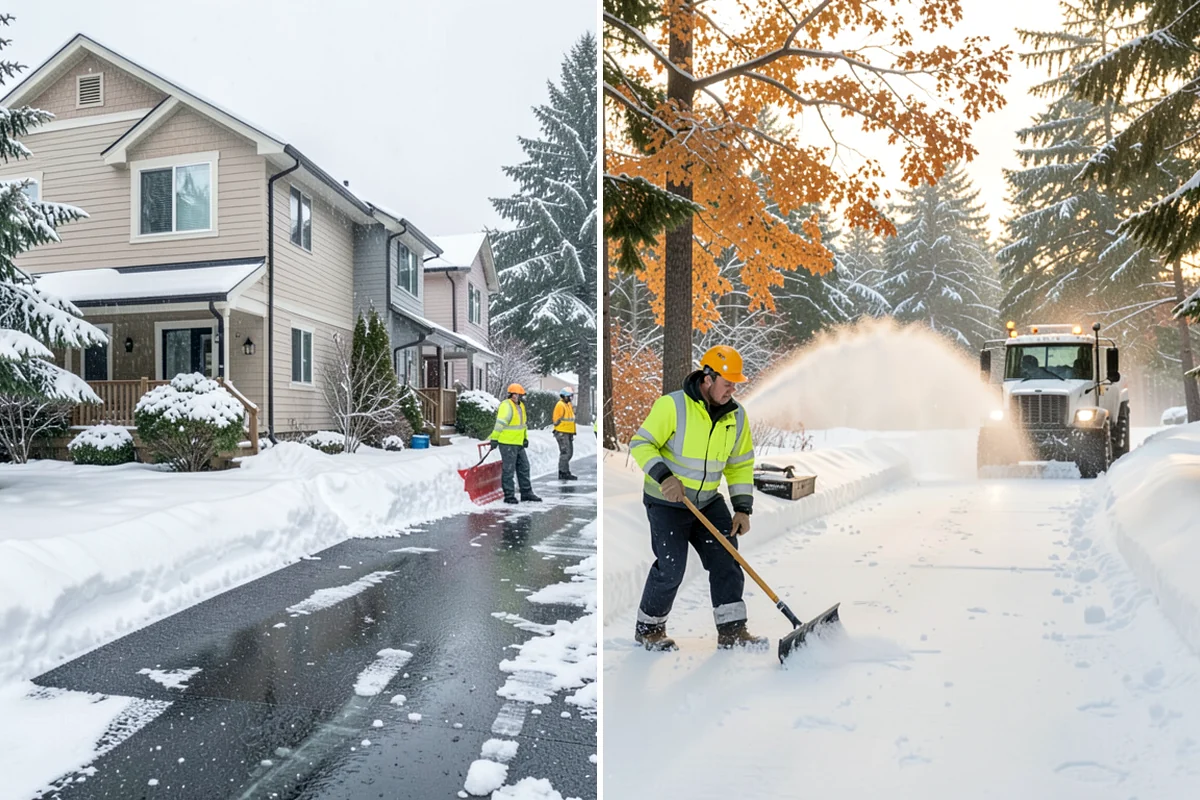 Parking Lot Ice Removal in Kenmore, King County, WA - We locate bonded ice from thaw-and-refreeze cycles