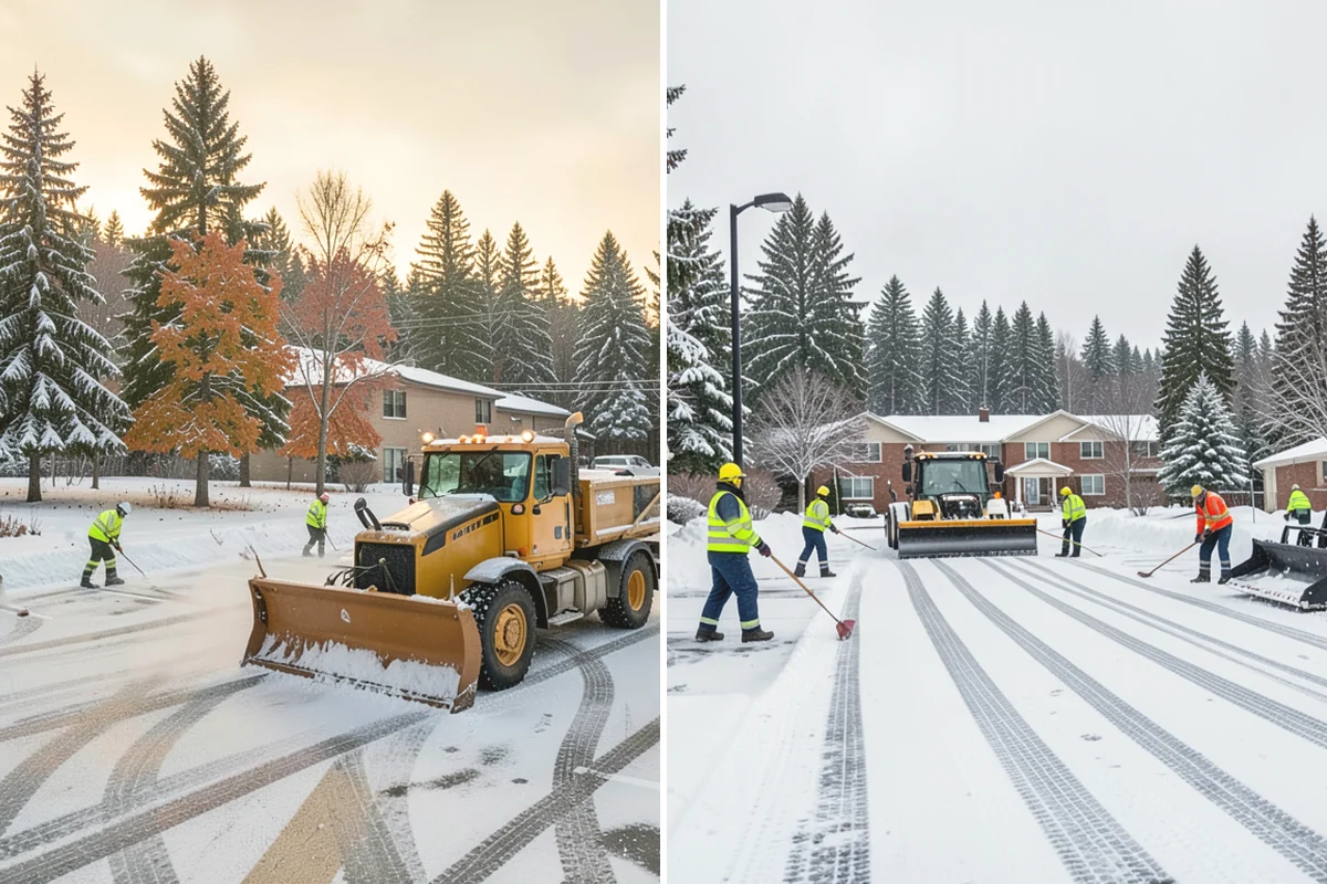 Parking Lot Ice Removal in Lake Stevens, Snohomish County, WA - We locate bonded ice from thaw-and-refreeze cycles