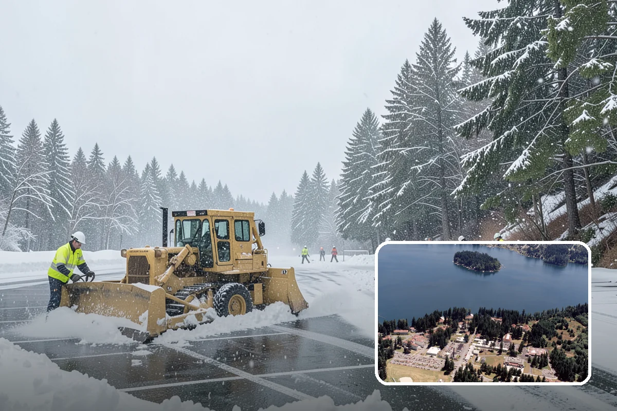 Parking Lot Ice Removal in Lakewood, Pierce County, WA - Clears layered ice deicer cannot lift