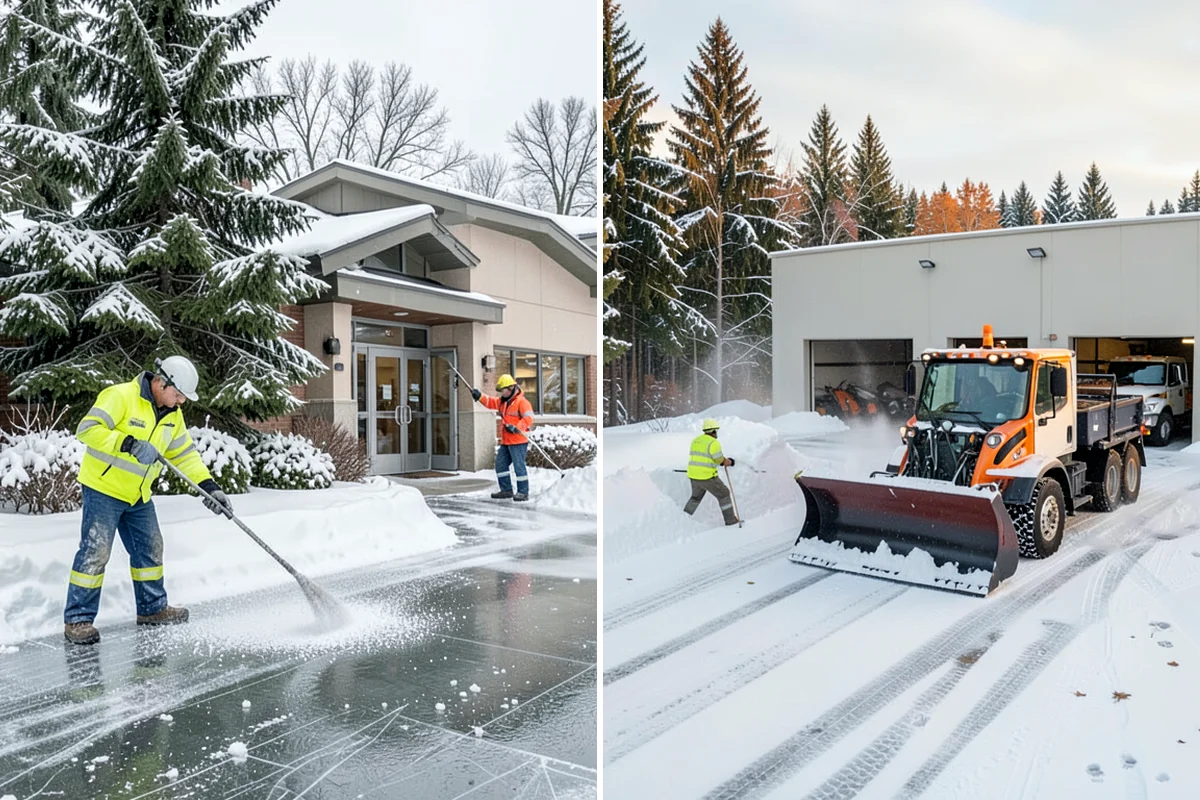 Parking Lot Ice Removal in Lyman, Skagit County, WA - We locate bonded ice from thaw-and-refreeze cycles