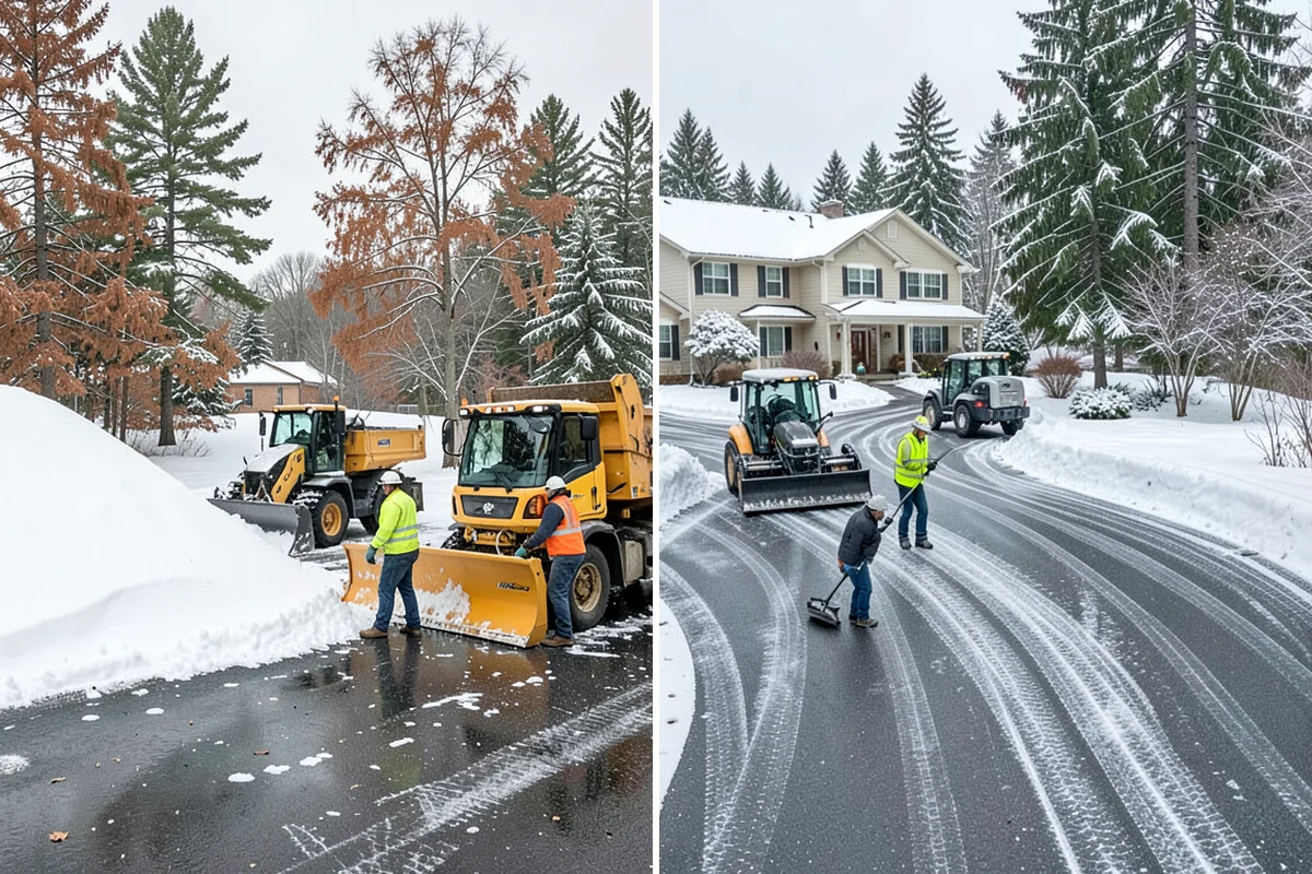 Parking Lot Ice Removal in Maple Valley, King County, WA - We locate bonded ice from thaw-and-refreeze cycles