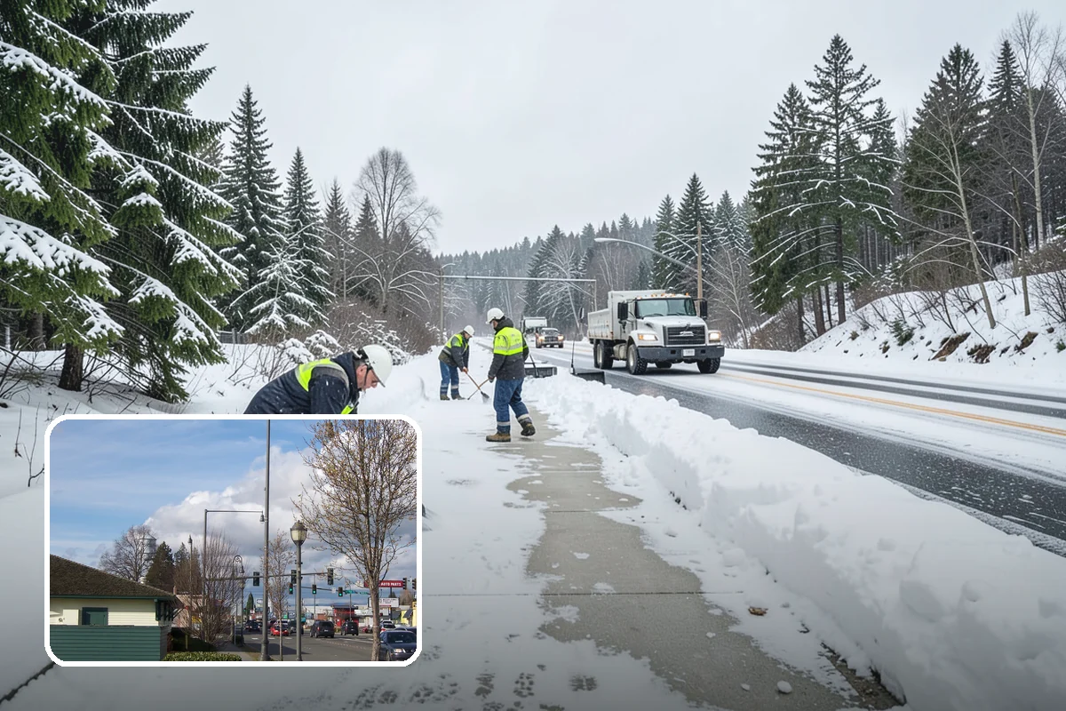 Parking Lot Ice Removal in Marysville, Snohomish County, WA - Clears layered ice deicer cannot lift