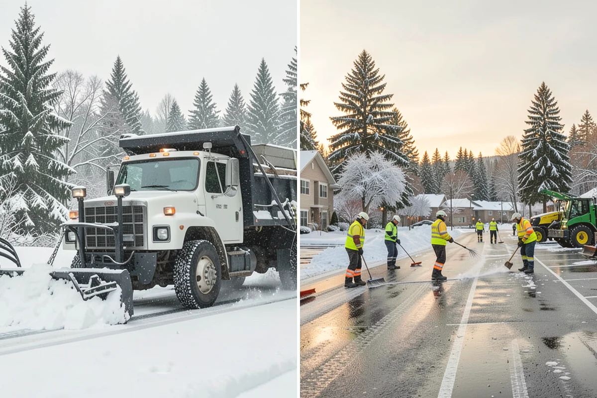 Parking Lot Ice Removal in Mercer Island, King County, WA - We locate bonded ice from thaw-and-refreeze cycles