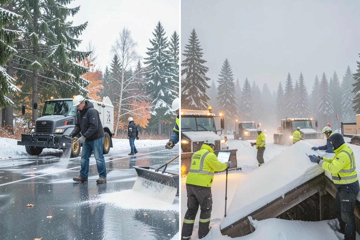 Parking Lot Ice Removal in Mill Creek, Snohomish County, WA - We locate bonded ice from thaw-and-refreeze cycles