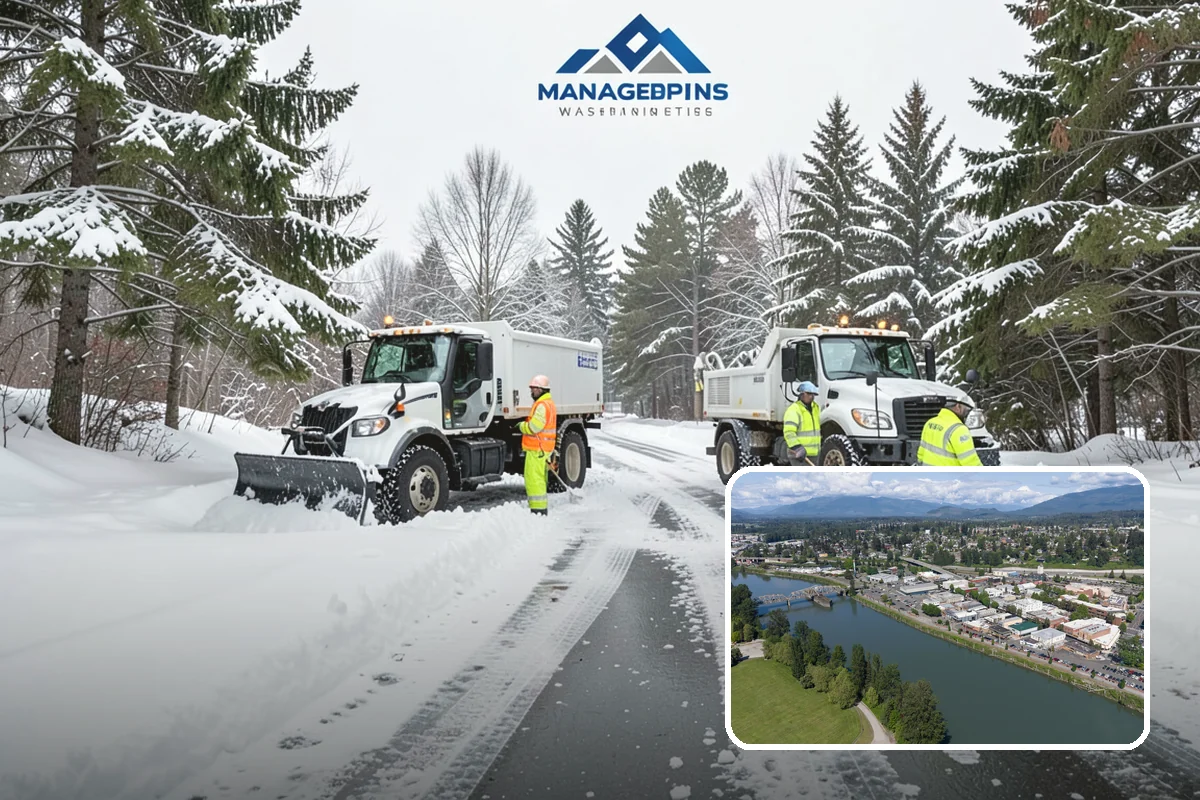 Parking Lot Ice Removal in Mount Vernon, Skagit County, WA - Clears layered ice deicer cannot lift