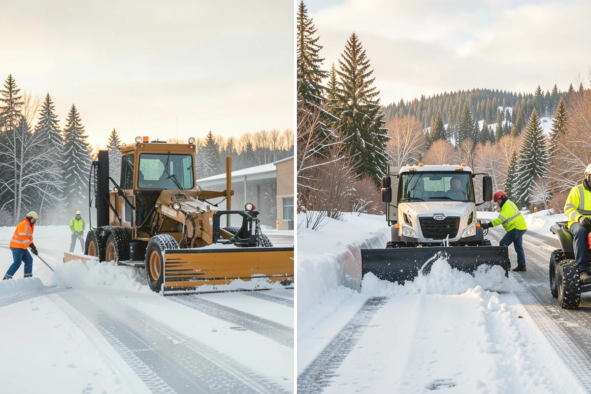 Parking Lot Ice Removal in Mountlake Terrace, Snohomish County, WA - We locate bonded ice from thaw-and-refreeze cycles