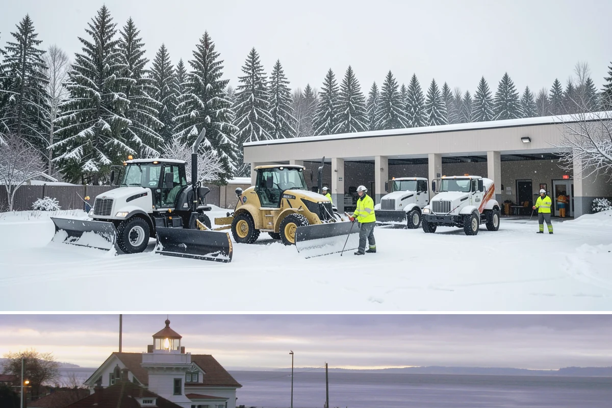 Parking Lot Ice Removal in Mukilteo, Snohomish County, WA - Ice removal spikes during freeze-thaw stretches from midwinter into early spring.