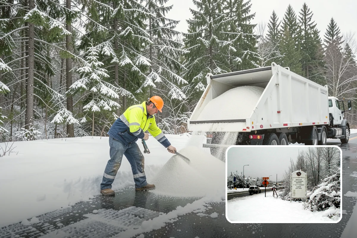 Parking Lot Ice Removal in Newcastle, King County, WA - Clears layered ice deicer cannot lift