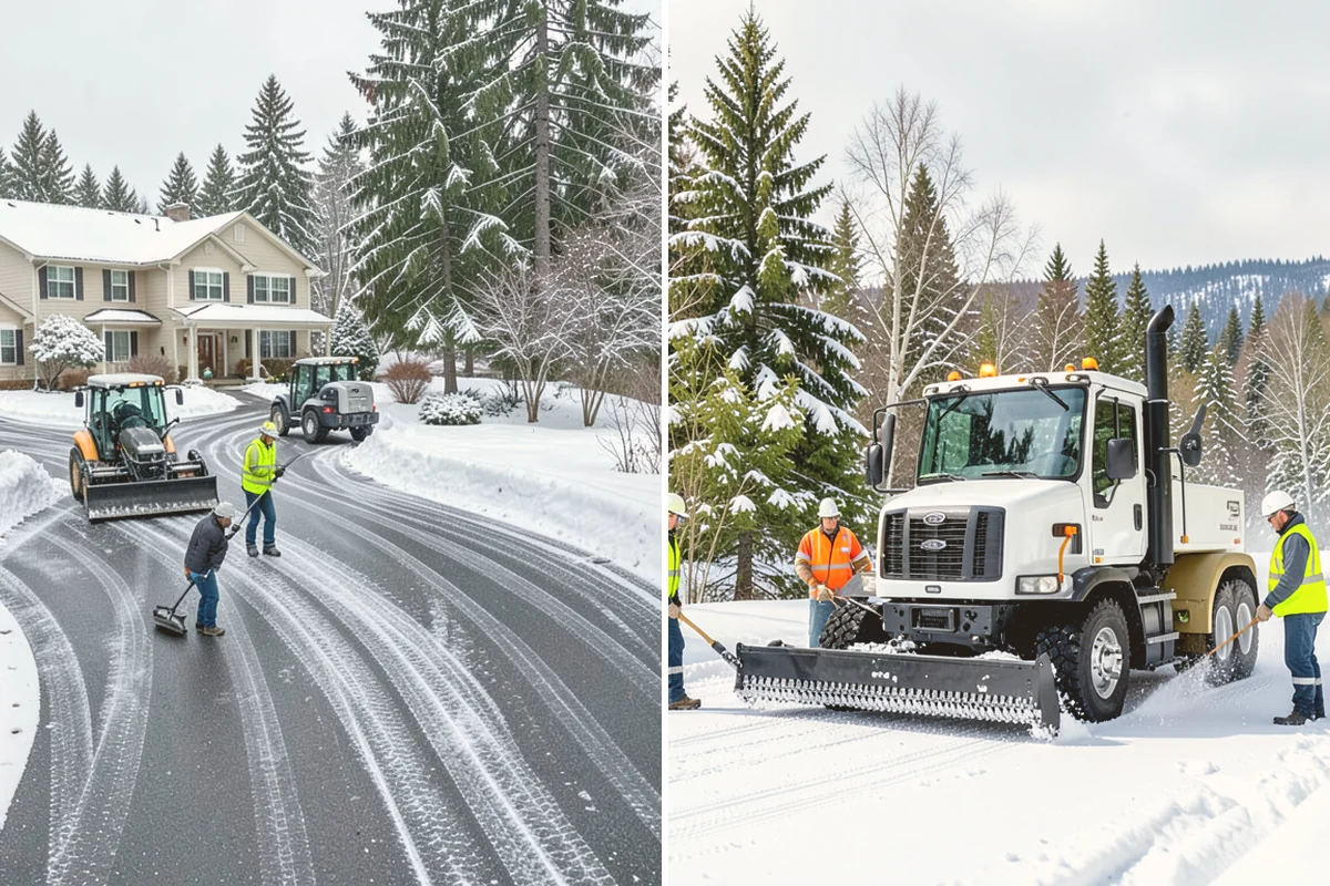 Parking Lot Ice Removal in Newcastle, King County, WA - We locate bonded ice from thaw-and-refreeze cycles