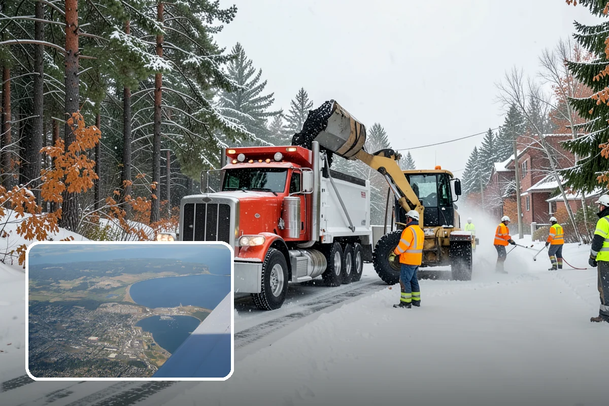 Parking Lot Ice Removal in Oak Harbor, Island County, WA - Clears layered ice deicer cannot lift