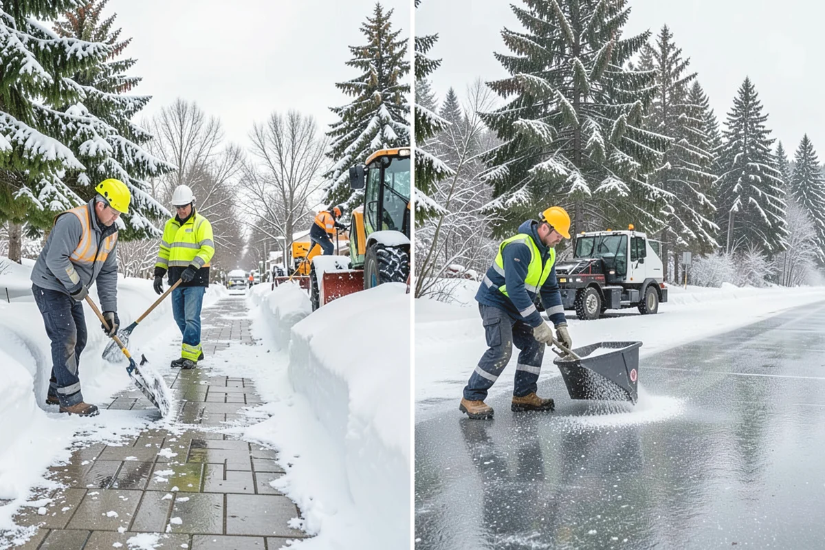 Parking Lot Ice Removal in Oak Harbor, Island County, WA - We locate bonded ice from thaw-and-refreeze cycles
