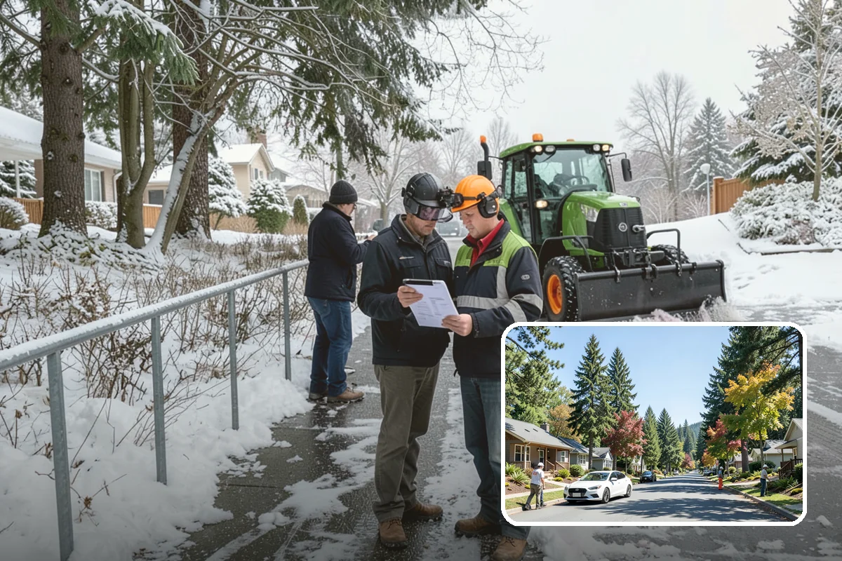Parking Lot Ice Removal in Orting, Pierce County, WA - Clears layered ice deicer cannot lift