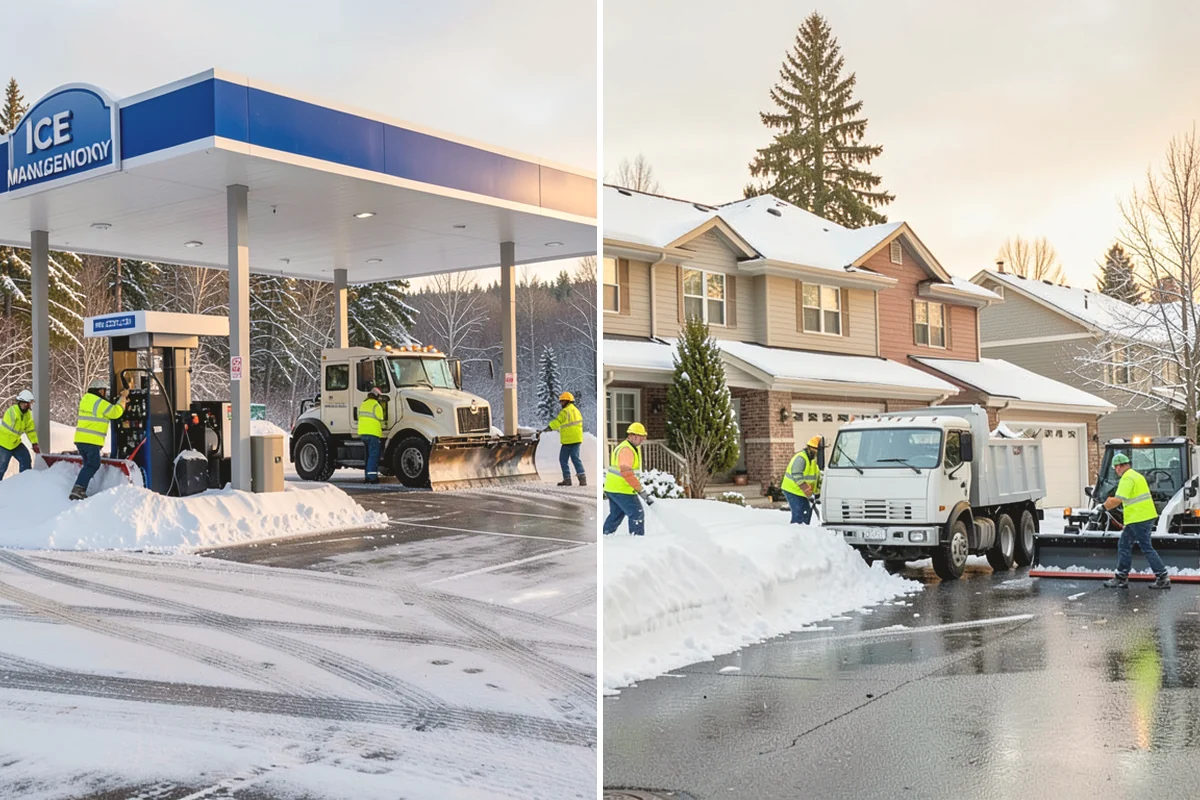 Parking Lot Ice Removal in Ruston, Pierce County, WA - We locate bonded ice from thaw-and-refreeze cycles