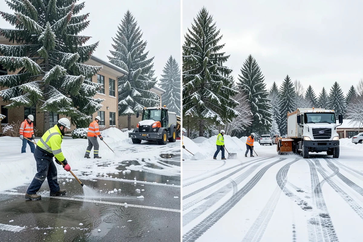 Parking Lot Ice Removal in Seattle, King County, WA - We locate bonded ice from thaw-and-refreeze cycles