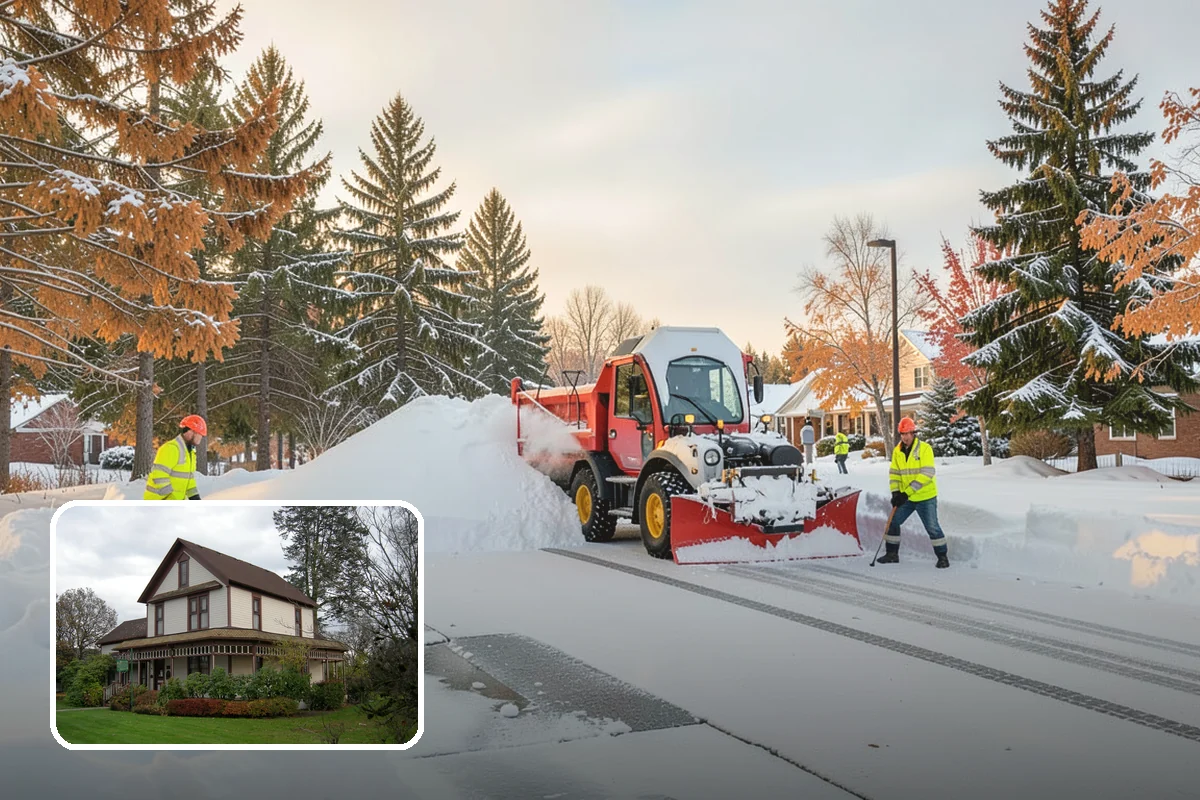 Parking Lot Ice Removal in Sumner, Pierce County, WA - Clears layered ice deicer cannot lift