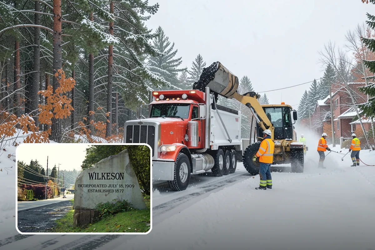 Parking Lot Ice Removal in Wilkeson, Pierce County, WA - Clears layered ice deicer cannot lift