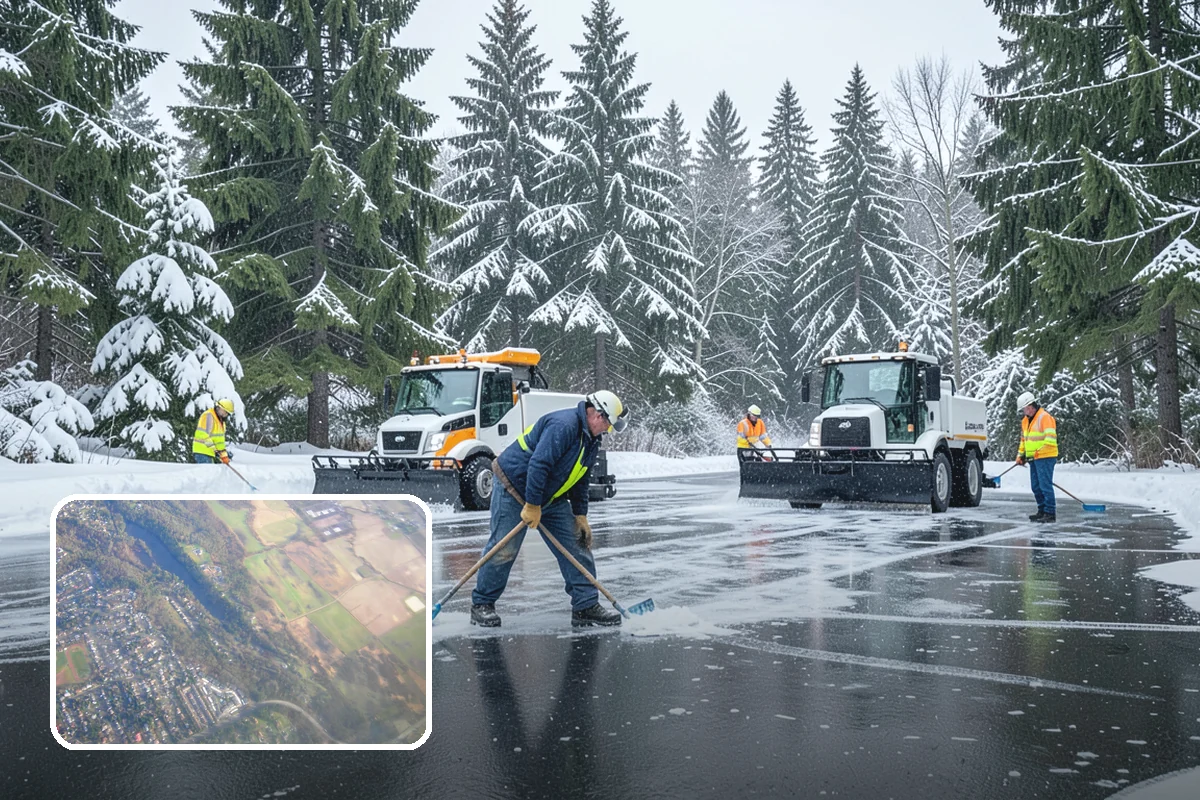 Parking Lot Maintenance in Algona, King County, WA - One plan covering all winter services