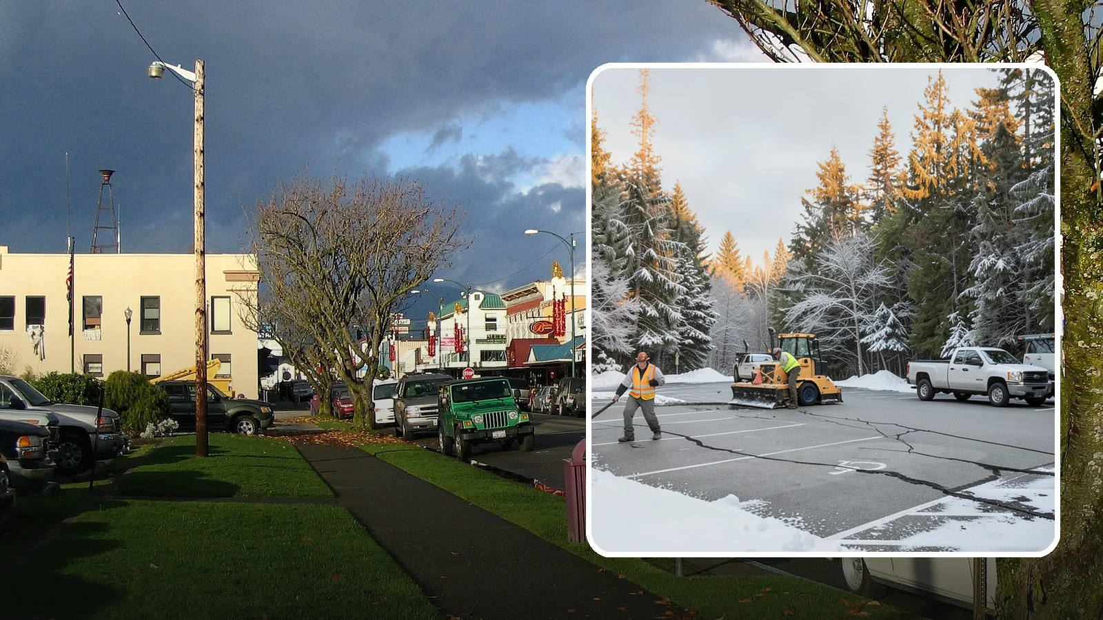 Parking Lot Maintenance in Arlington, Snohomish County, WA - We provide season-long parking lot upkeep that keeps your surface safe through every Western Washington winter event.