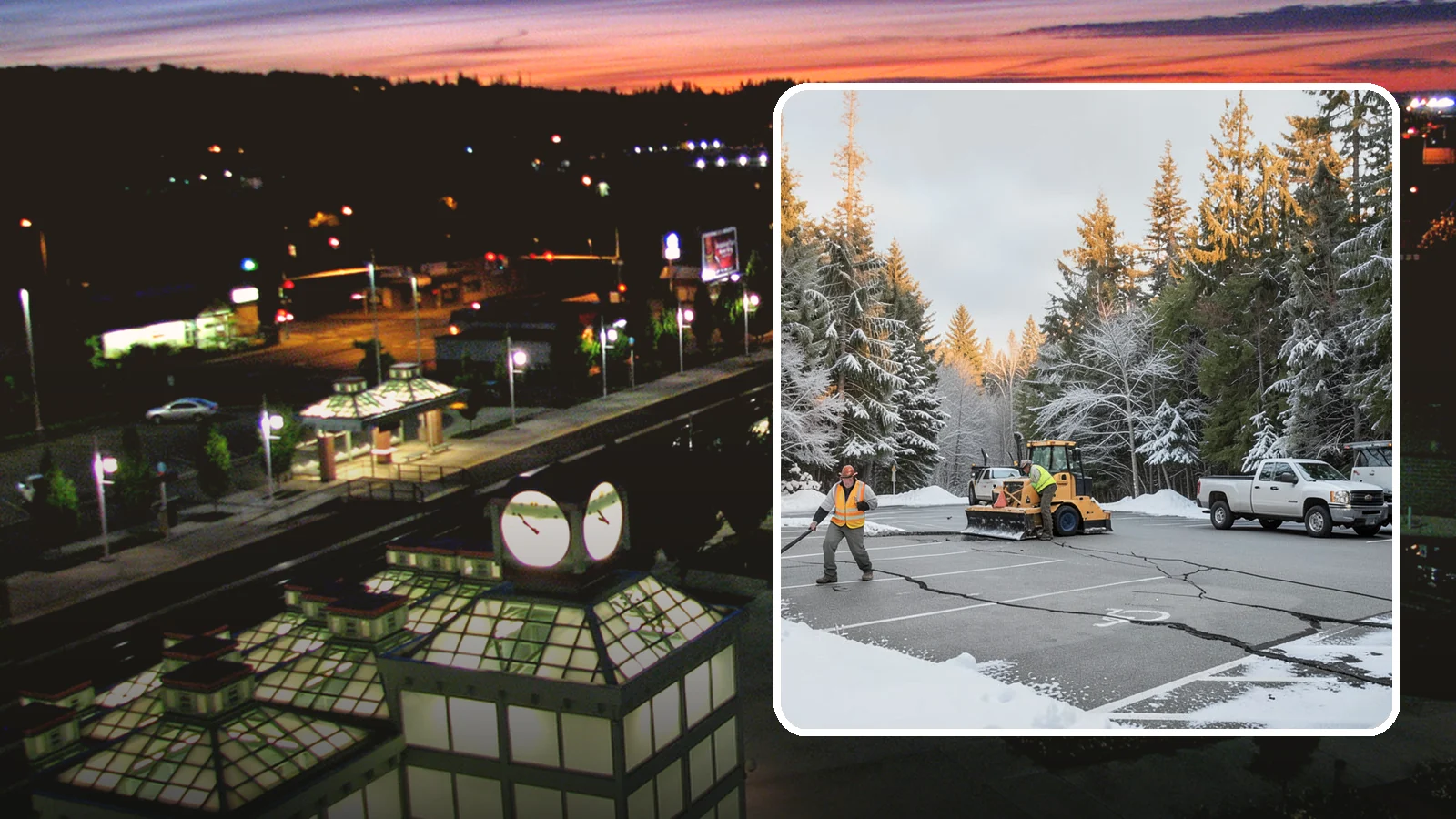 Parking Lot Maintenance in Auburn, King County, WA - We provide season-long parking lot upkeep that keeps your surface safe through every Western Washington winter event.