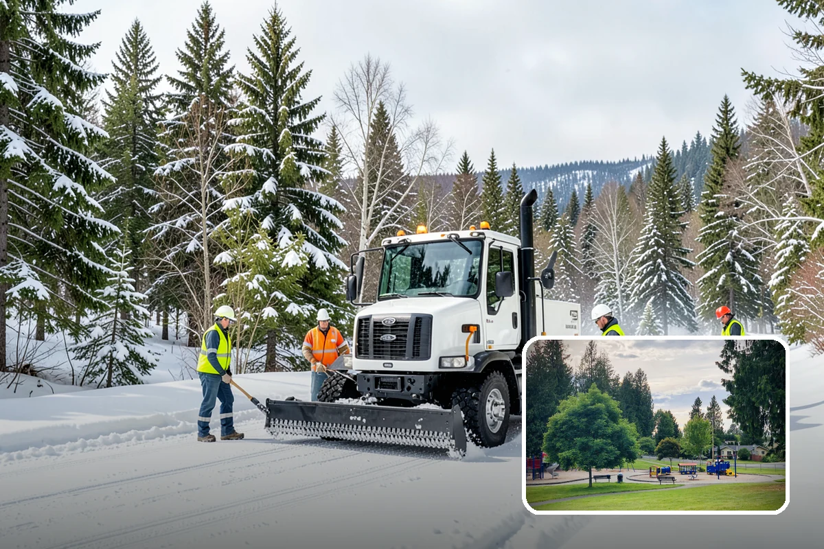 Parking Lot Maintenance in Bonney Lake, Pierce County, WA - One plan covering all winter services