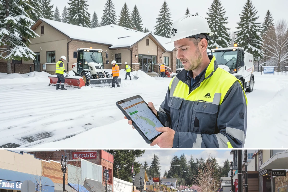 Parking Lot Maintenance in Bothell, King County, WA - Maintenance agreements run the full season, typically November through March.