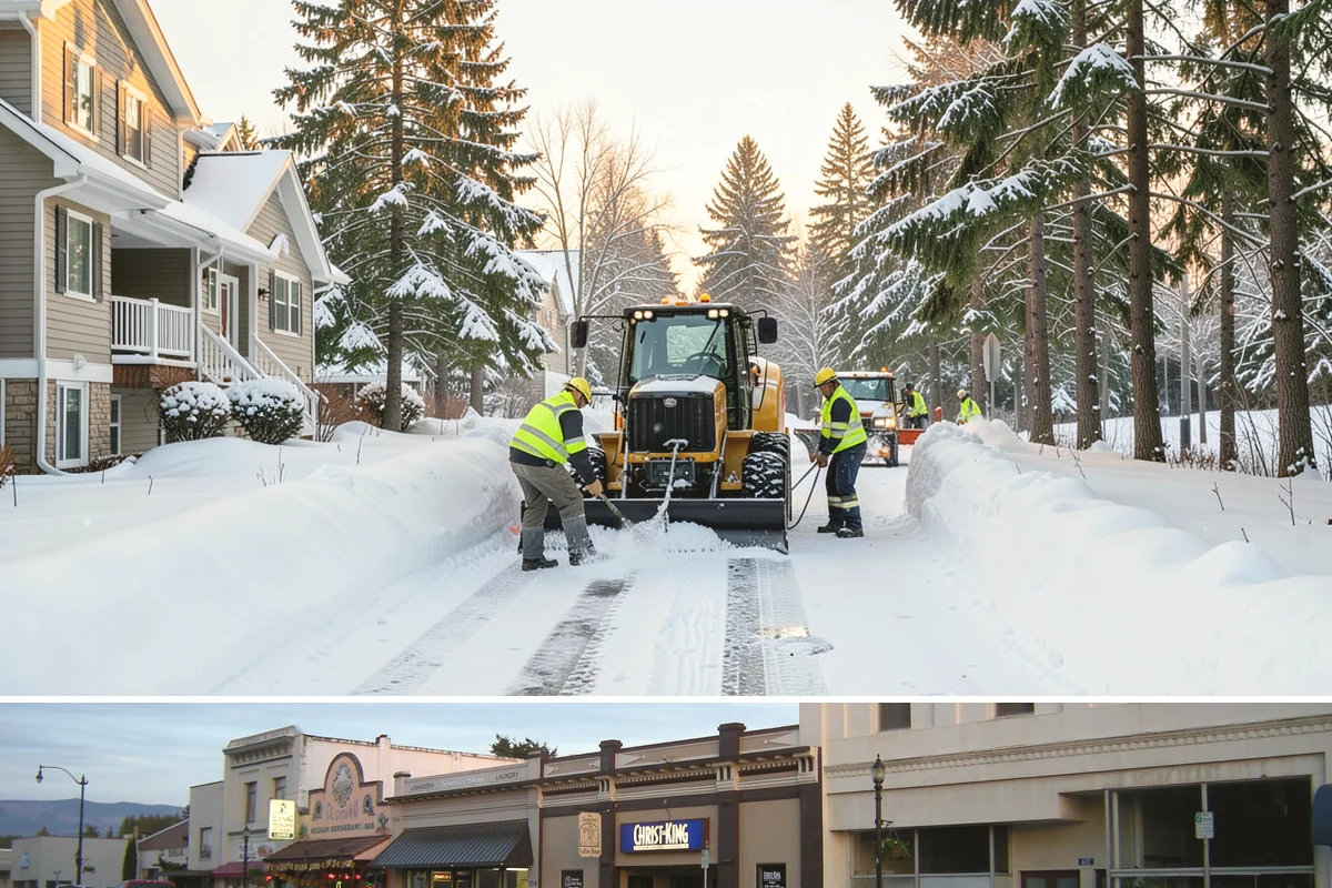 Parking Lot Maintenance in Burlington, Skagit County, WA - Maintenance agreements run the full season, typically November through March.