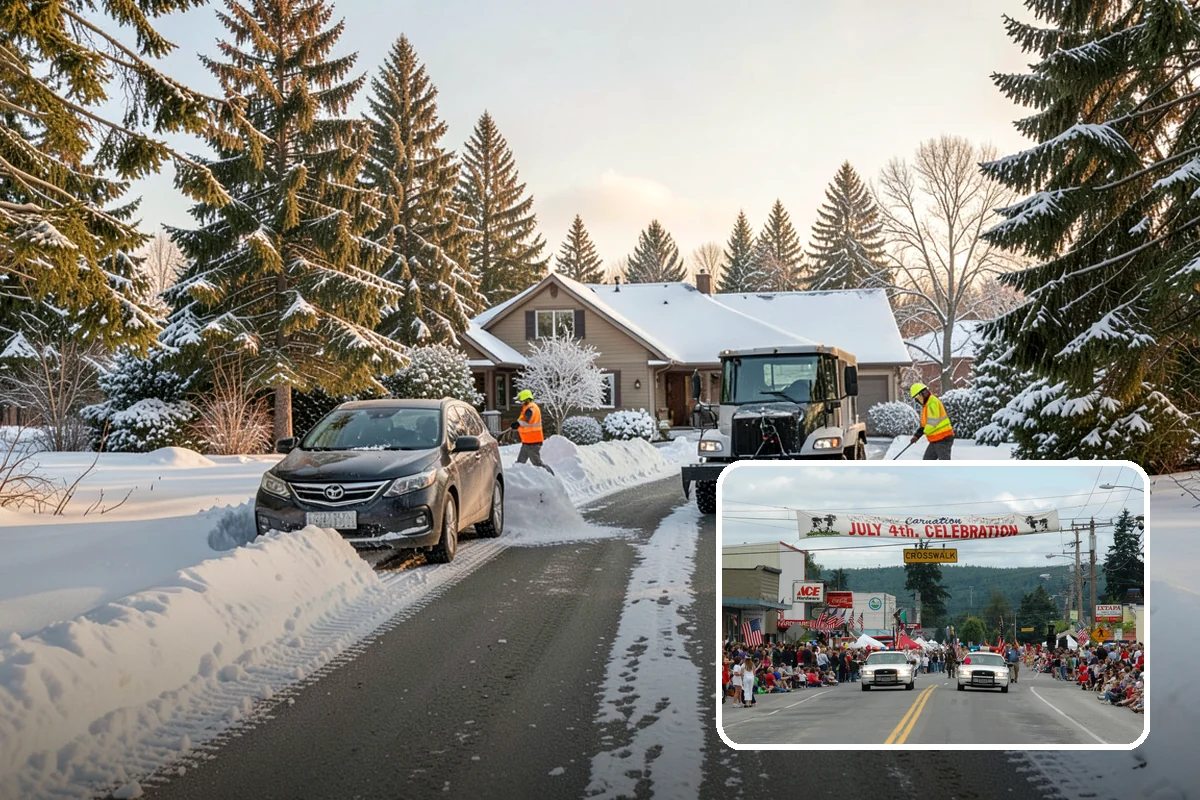 Parking Lot Maintenance in Carnation, King County, WA - One plan covering all winter services