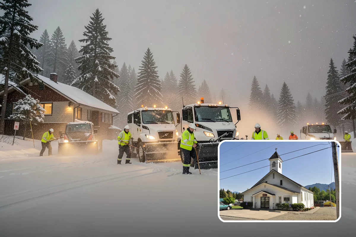 Parking Lot Maintenance in Concrete, Skagit County, WA - One plan covering all winter services