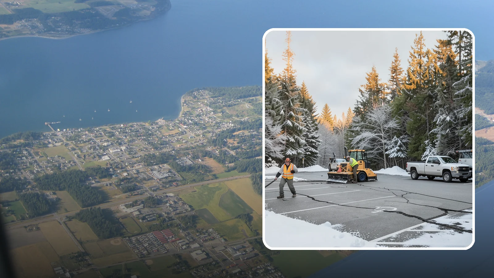 Parking Lot Maintenance in Coupeville, Island County, WA - We provide season-long parking lot upkeep that keeps your surface safe through every Western Washington winter event.