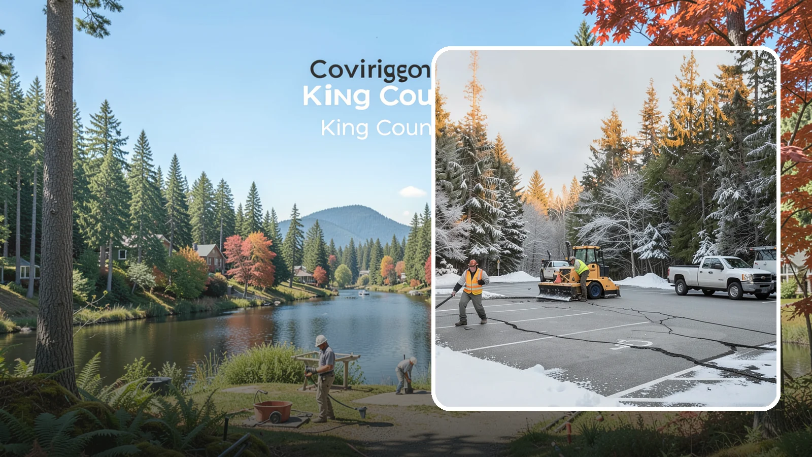 Parking Lot Maintenance in Covington, King County, WA - We provide season-long parking lot upkeep that keeps your surface safe through every Western Washington winter event.