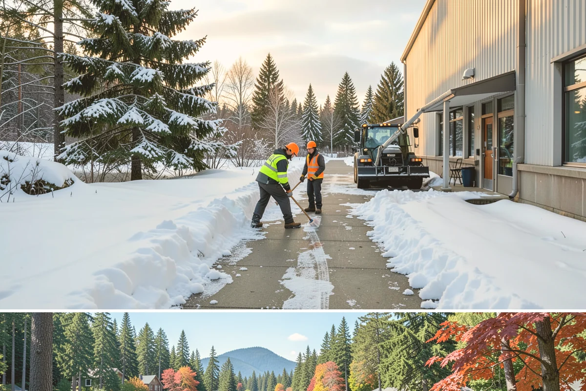 Parking Lot Maintenance in Covington, King County, WA - Maintenance agreements run the full season, typically November through March.