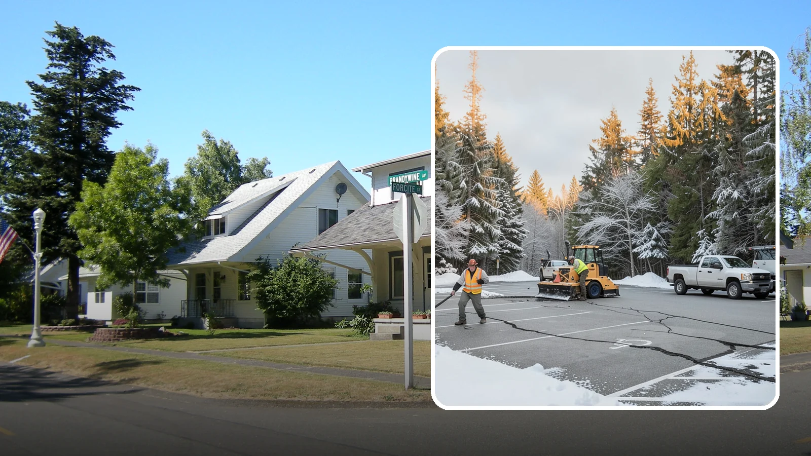 Parking Lot Maintenance in DuPont, Pierce County, WA - We provide season-long parking lot upkeep that keeps your surface safe through every Western Washington winter event.