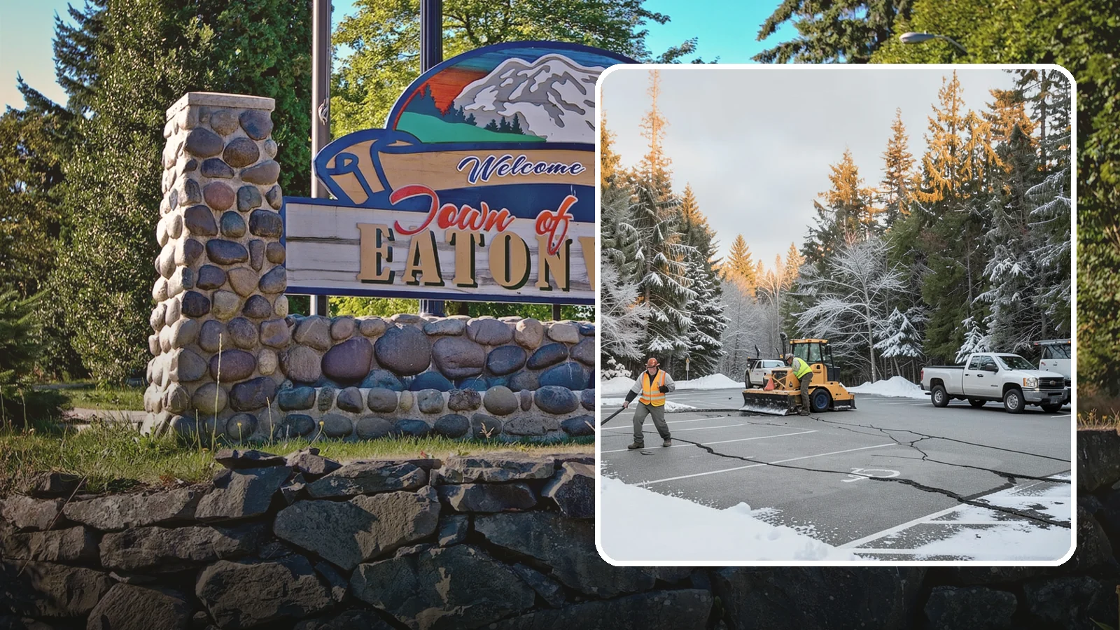Parking Lot Maintenance in Eatonville, Pierce County, WA - We provide season-long parking lot upkeep that keeps your surface safe through every Western Washington winter event.
