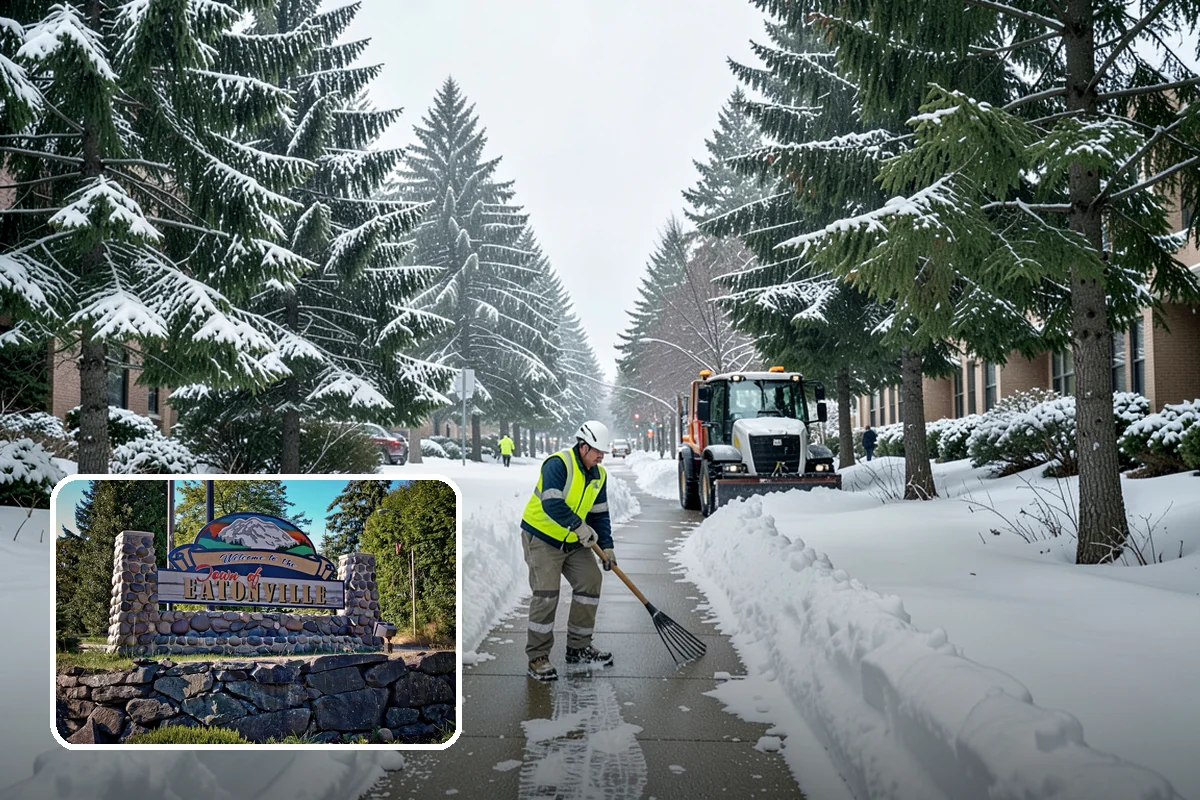 Parking Lot Maintenance in Eatonville, Pierce County, WA - One plan covering all winter services