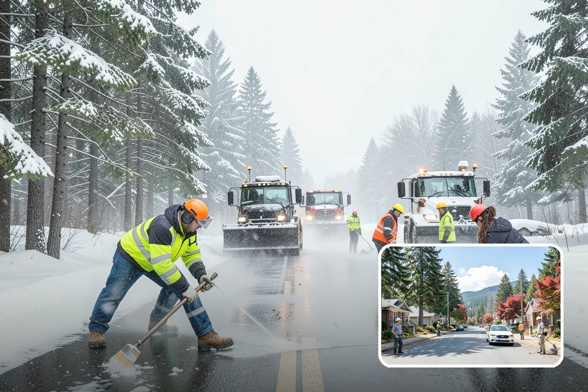 Parking Lot Maintenance in Hunts Point, King County, WA - One plan covering all winter services