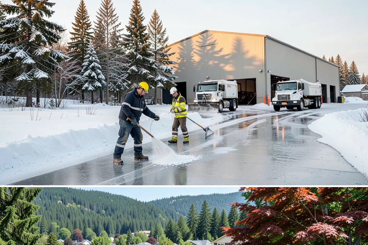Parking Lot Maintenance in Index, Snohomish County, WA - Maintenance agreements run the full season, typically November through March.