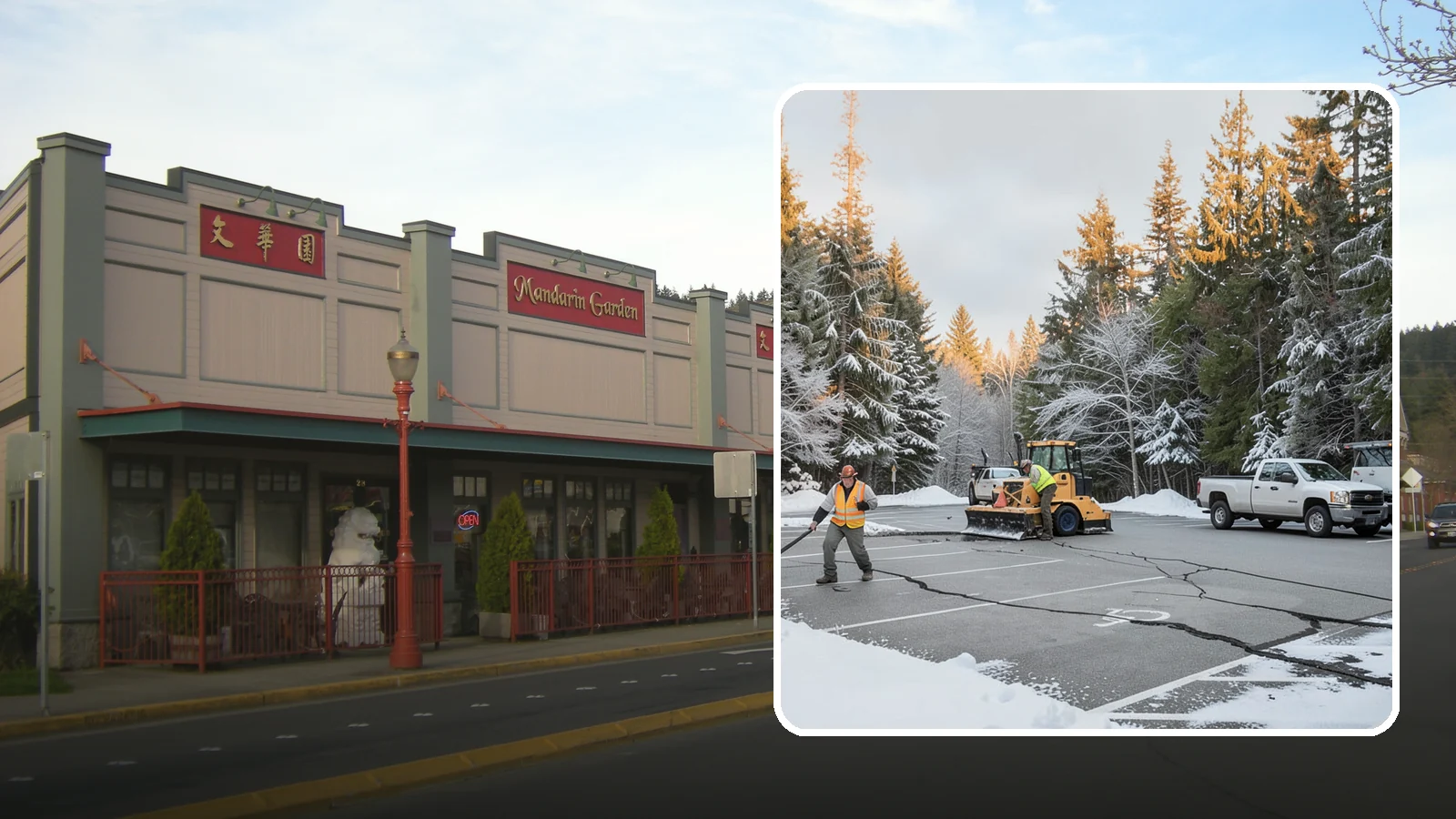 Parking Lot Maintenance in Issaquah, King County, WA - We provide season-long parking lot upkeep that keeps your surface safe through every Western Washington winter event.