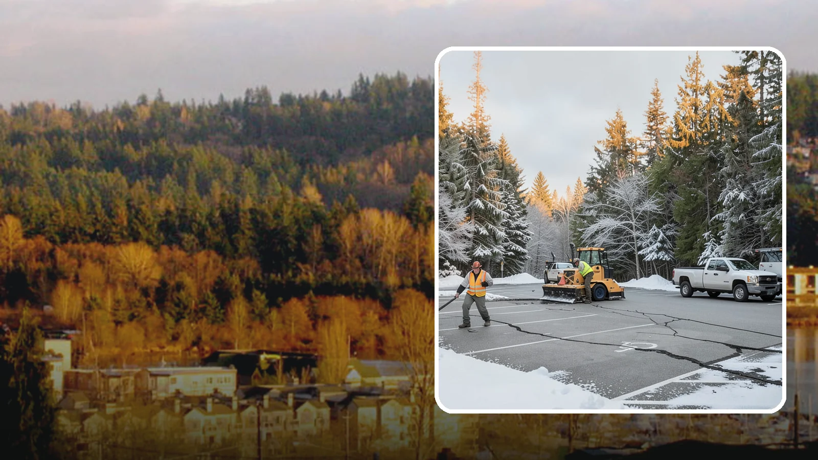 Parking Lot Maintenance in Kenmore, King County, WA - We provide season-long parking lot upkeep that keeps your surface safe through every Western Washington winter event.