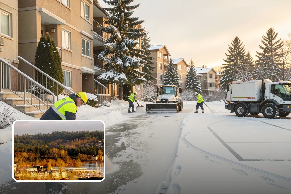 Parking Lot Maintenance in Kenmore, King County, WA - One plan covering all winter services