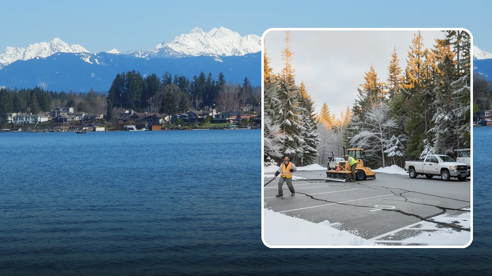 Parking Lot Maintenance in Lake Stevens, Snohomish County, WA - We provide season-long parking lot upkeep that keeps your surface safe through every Western Washington winter event.