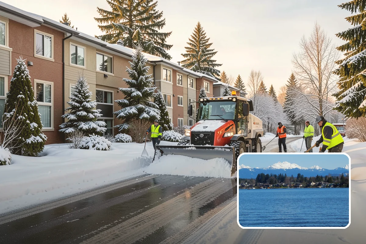 Parking Lot Maintenance in Lake Stevens, Snohomish County, WA - One plan covering all winter services