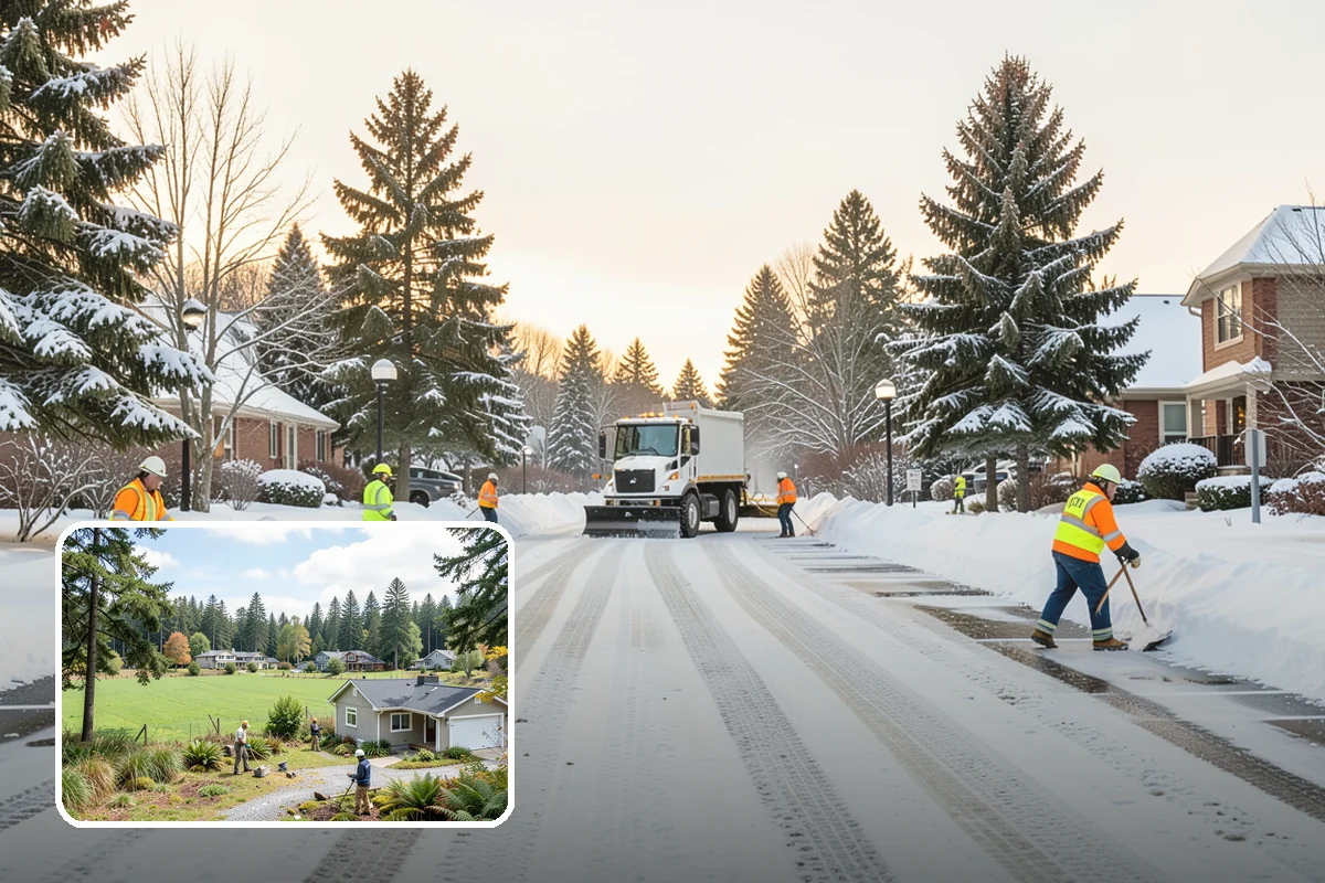 Parking Lot Maintenance in Lyman, Skagit County, WA - One plan covering all winter services