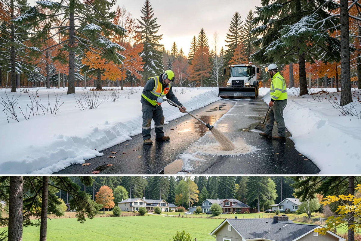 Parking Lot Maintenance in Lyman, Skagit County, WA - Maintenance agreements run the full season, typically November through March.