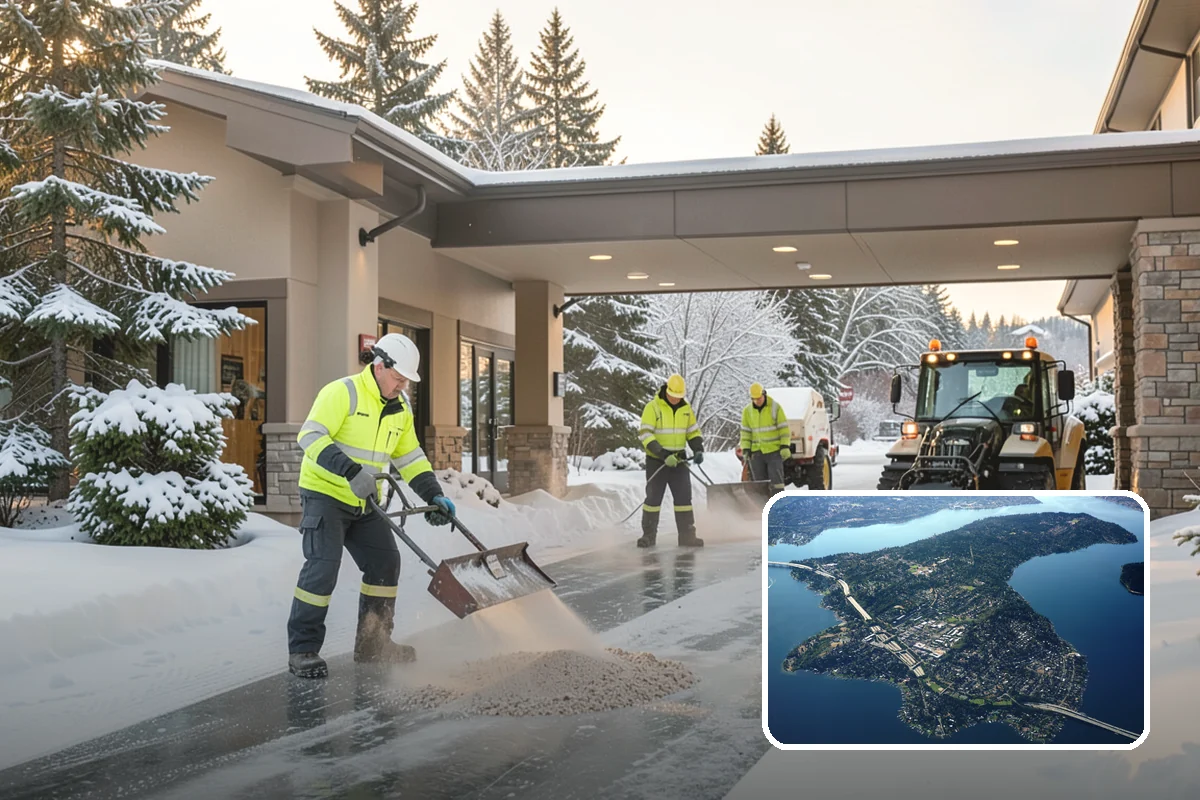 Parking Lot Maintenance in Mercer Island, King County, WA - One plan covering all winter services